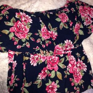 Floral off the shoulder top